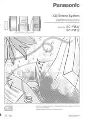 Panasonic SAPM27 - MINI HES W/CD PLAYER Operating Instructions Manual