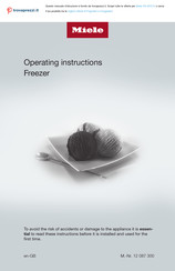 Miele FN 4372 E Operating Instructions Manual