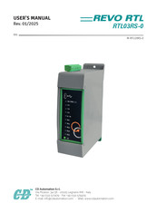 CD Automation REVO RTL03RS-0 User Manual