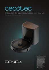 cecotec CONGA 10090 AI SPIN REVOLUTION ULTRA POWER HOME LIFESTYLE Instruction Manual