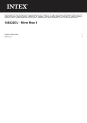 Intex River Run 1 Manual