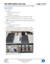 Daktronics DMP-SM400 Installation Quick Manual