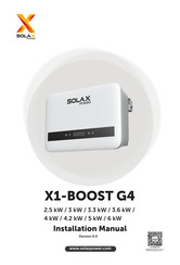 Solax X1-BOOST-3.6K-G4 Installation Manual