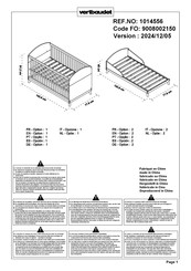 VERTBAUDET KONFETTI 1014556 Assembly Instructions Manual