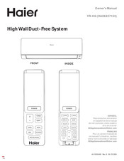 Haier YR-HQ Owner's Manual