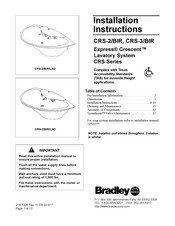 Bradley Express Crescent CRS-3/BIR/LSD Installation Instructions Manual