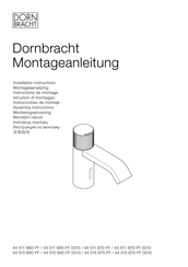 Dornbracht IMO 44 515 670-00 Installation Instructions Manual