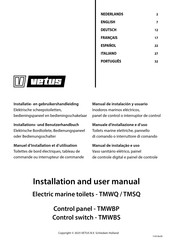 Vetus TMWQ Installation And User Manual