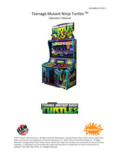 Raw Thrills NICKELODEON Teenage Mutant Ninja Turtles Operator's Manual