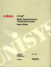 Unisys CTOS I 3.3 User Manual