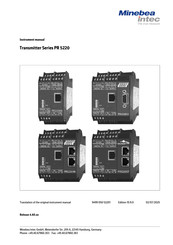 Minebea PR 5220/06 Instrument Manual