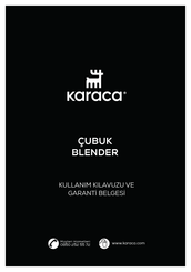 Karaca E64-HBS User Manual And Warranty