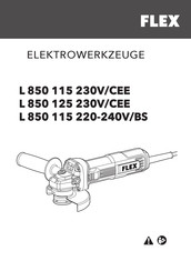 Flex L 850 115 220-240V/BS Original Operating Instructions