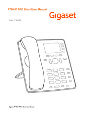 Gigaset P710 IP PRO Short User Manual