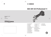 Bosch Professional GSC 18V-16 E Original Instructions Manual