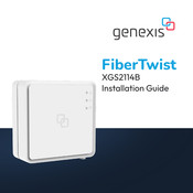 Genexis FiberTwist XGS2114B Installation Manual