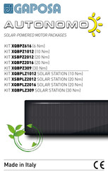 GAPOSA XSBPLZ2012 Manual