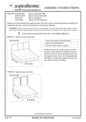 Furniture Values International aspenhome ICB-402L Assembly Instructions Manual
