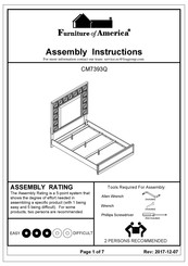 Furniture of America CM7393Q Assembly Instructions Manual