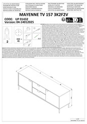 Dedeman MAYENNE TV 157 3K2F2V Assembling Instruction
