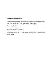 Epson ES-200 Manual