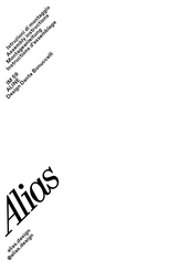 Alias Dante Bonuccelli ALINE IM 59 Assembly Instructions Manual