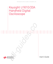 Keysight Technologies U1620A User Manual