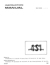 Tektronix 4S1 Instruction Manual