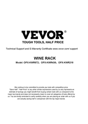 VEVOR OPX-KWR872 Manual