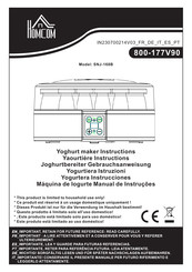 HOMCOM SNJ-168B Instructions Manual