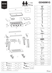 METRO PROFESSIONAL GD400M1G Assembly & Instruction Manual