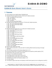 Skyworks Si4844-DEMO User Manual