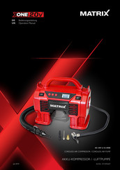 Matrix AC 20V LI X-ONE Operation Manual