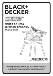 Black & Decker BES71800TSS Instruction Manual