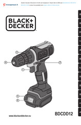 Black & Decker BDCDD12-QW Original Instructions Manual