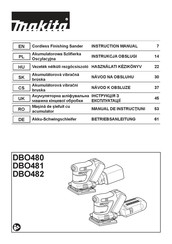 Makita DBO480Z Instruction Manual