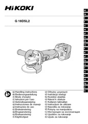 HIKOKI G 18DSL2 Handling Instructions Manual