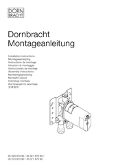 Dornbracht 35 070 970 90 Installation Instructions Manual