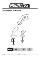 MOUNT PRO PR1001 Instruction Manual