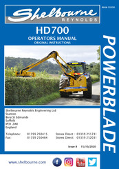 Shelbourne Reynolds HD700 Operator's Manual
