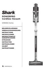 Shark POWERPRO IZ380EU Series Instructions Manual