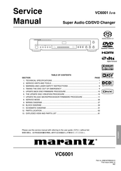 Marantz VC6001 Service Manual
