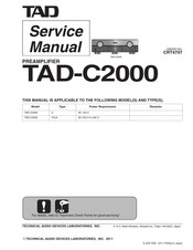 TAD TAD-C2000 Service Manual