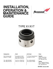 Flexaseal X1 Installation, Operation, Maintenance Manual