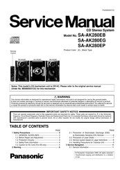 Panasonic SA-AK280EB Service Manual