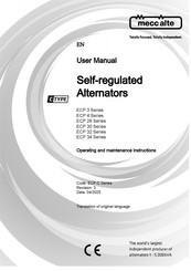 Mecc Alte ECP 32 Series User Manual
