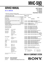 Sony HCR-S9D Service Manual