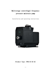 Shinhoo PFM 03-30 EC Installation And Operating Instructions Manual