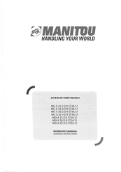 Manitou M5I-X 25 D K 5T3A 51 Operator's Manual