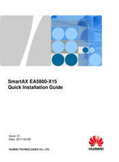 Huawei SmartAX EA5800-X15 Quick Installation Manual